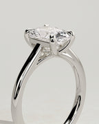 MET 0150 - 2 ct center stone - 18k White Gold source reference - setting detail view