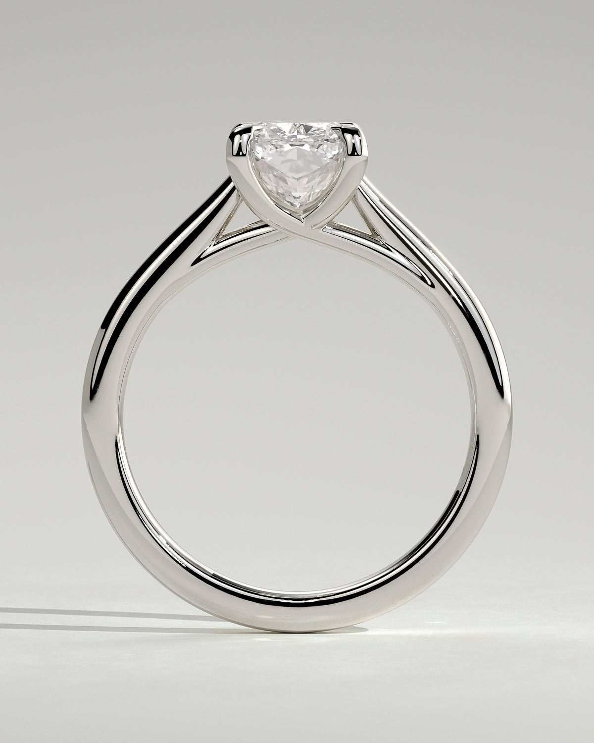 MET 0150 - 2 ct center stone - 18k White Gold source reference - setting detail view