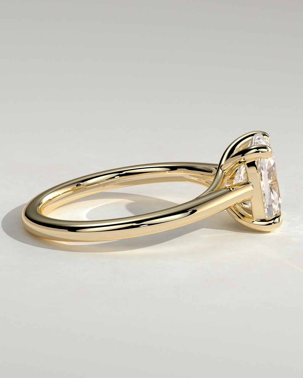 MET 0150 - 2 ct center stone - 18k Yellow Gold source reference - setting detail view