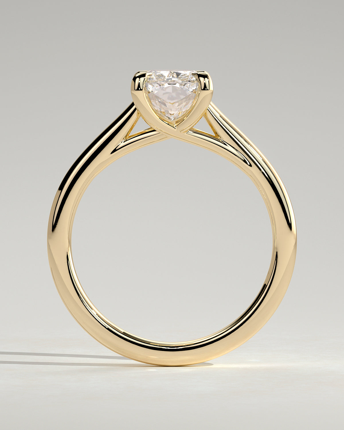 MET 0150 - 2 ct center stone - 18k Yellow Gold source reference - setting detail view