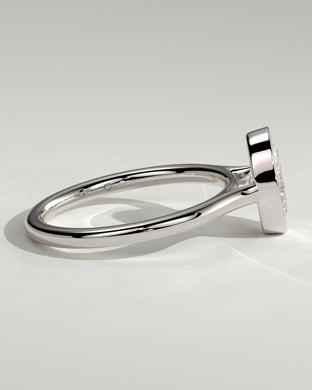 MET 0151 - 1 ct center stone - 18k White Gold source reference - setting detail view