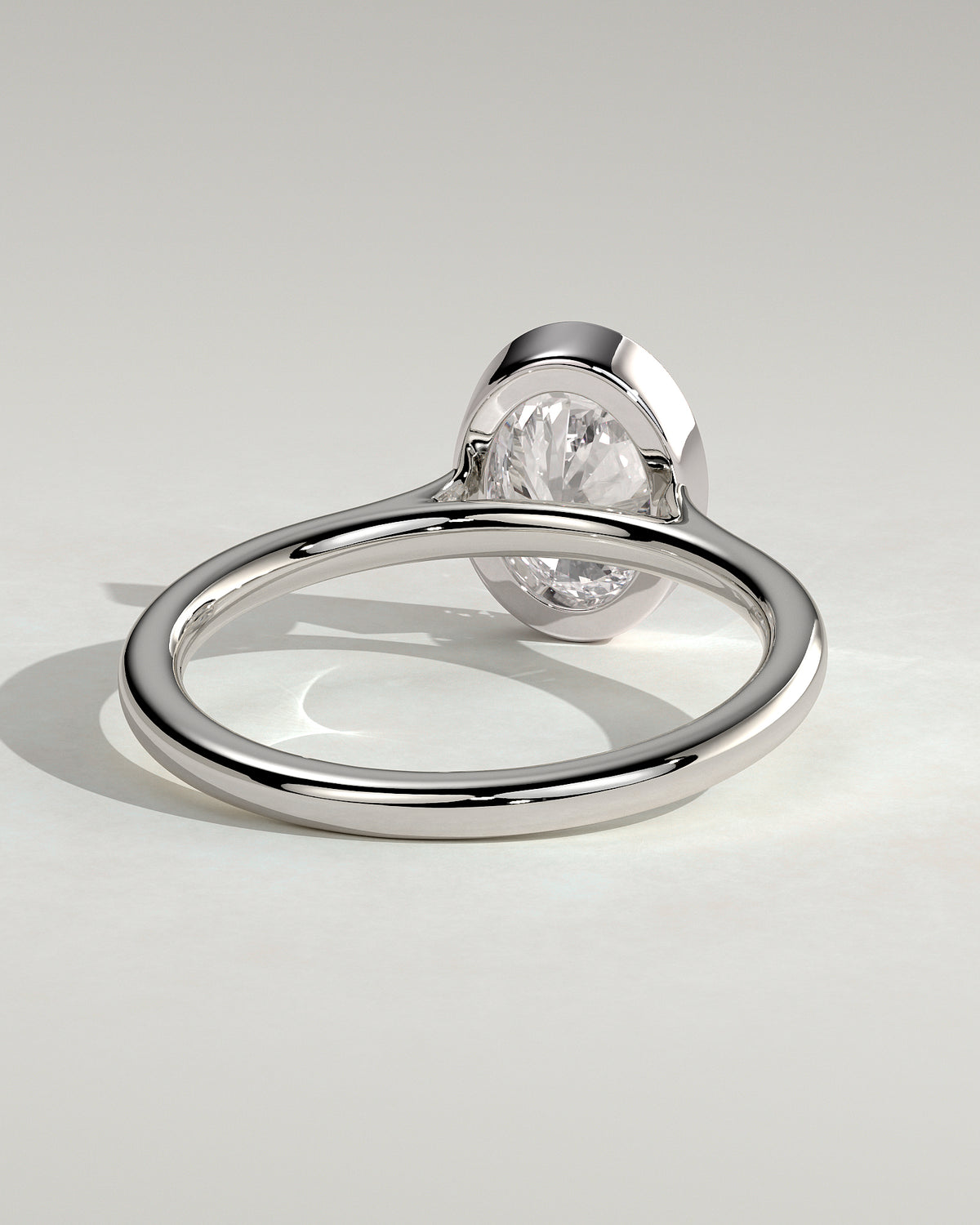 MET 0151 - 1 ct center stone - 18k White Gold source reference - setting detail view