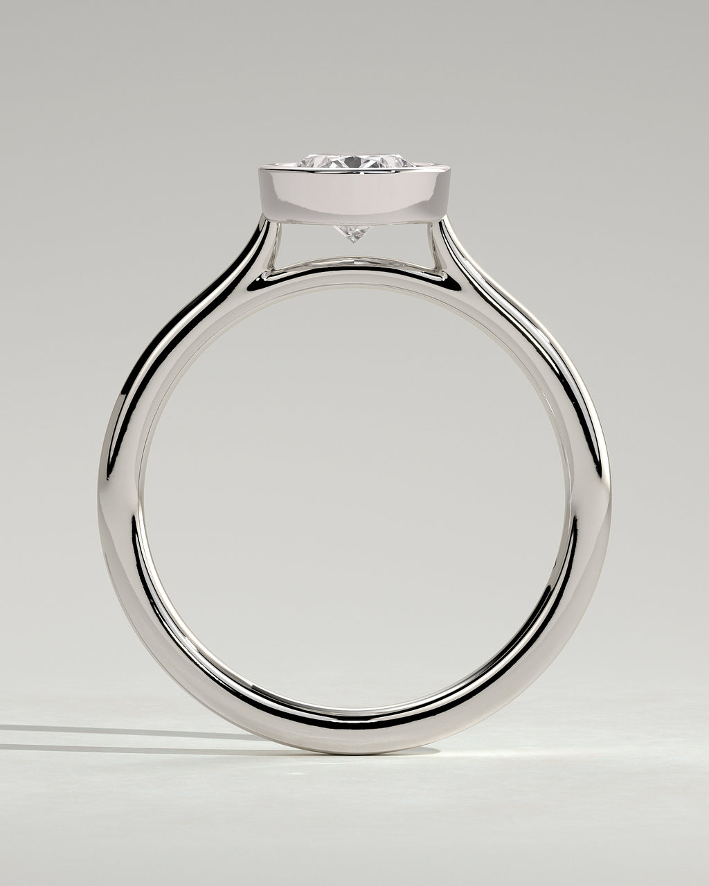 MET 0151 - 1 ct center stone - 18k White Gold source reference - setting detail view