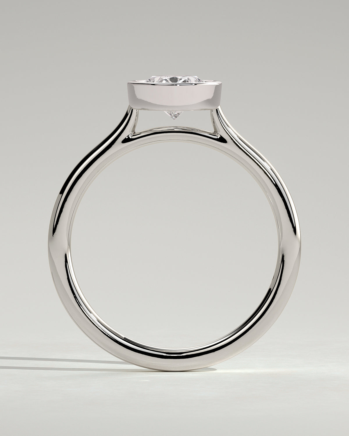MET 0151 - 1 ct center stone - 18k White Gold source reference - setting detail view