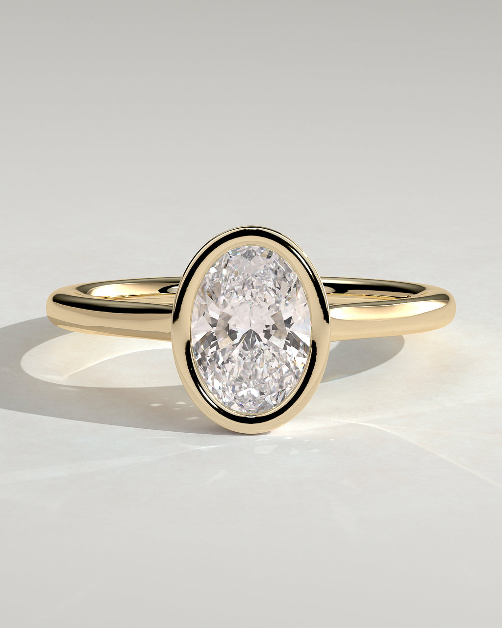 MET 0151 - 1 ct center stone - 18k Yellow Gold source reference - front view