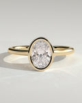 MET 0151 - 1 ct center stone - 18k Yellow Gold source reference - front view