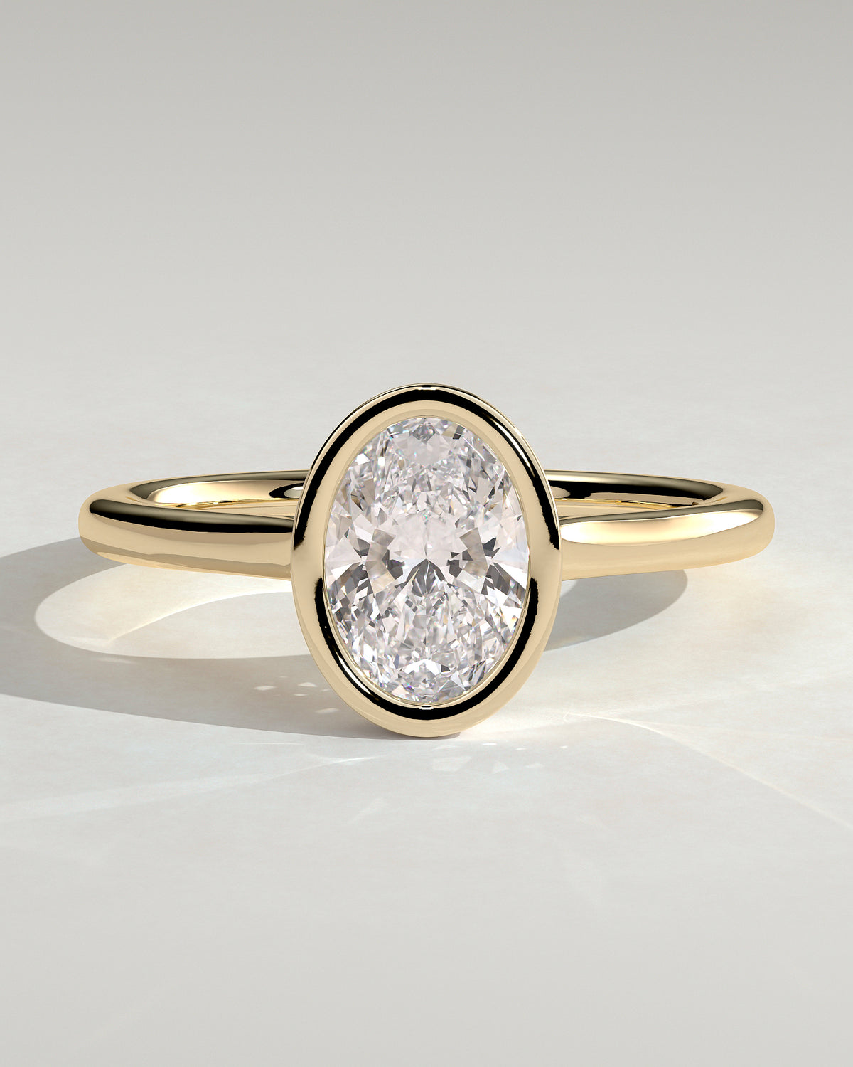 MET 0151 - 1 ct center stone - 18k Yellow Gold source reference - front view