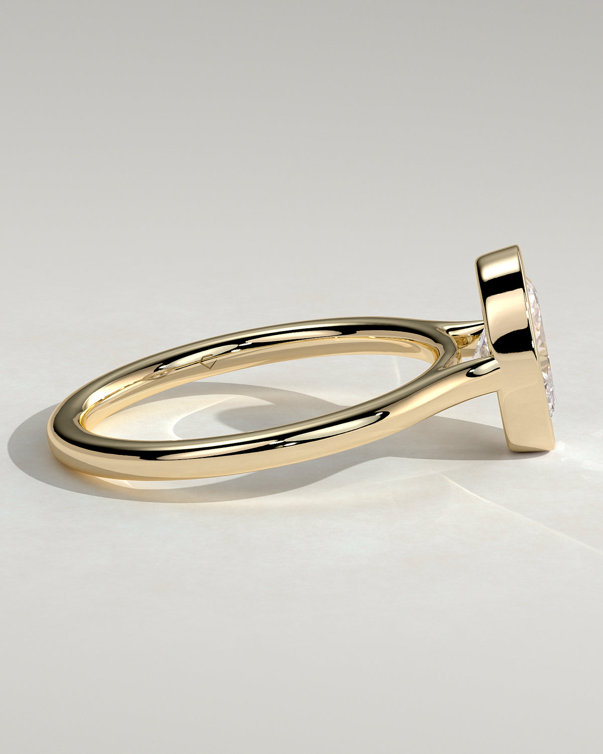 MET 0151 - 1 ct center stone - 18k Yellow Gold source reference - setting detail view
