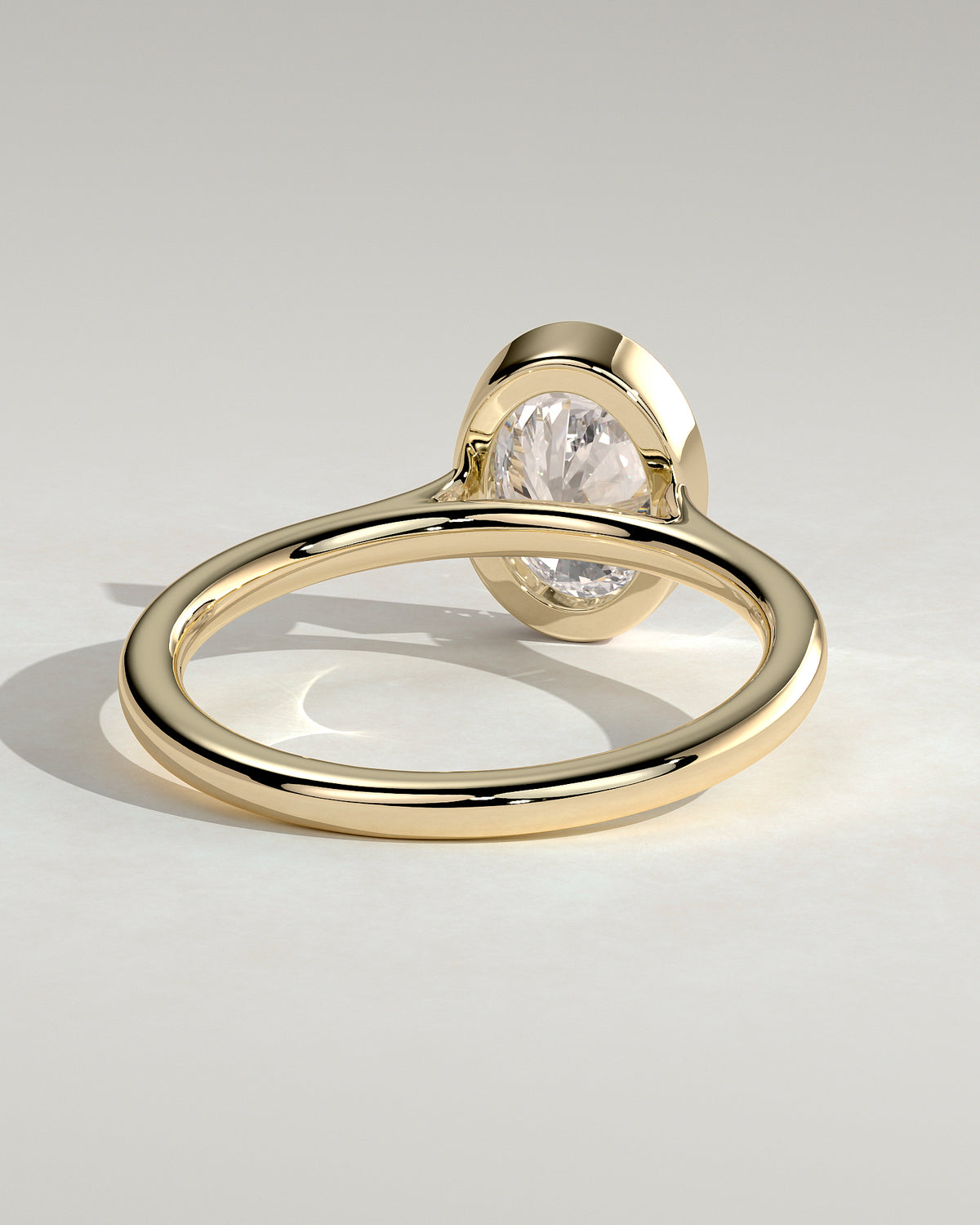MET 0151 - 1 ct center stone - 18k Yellow Gold source reference - setting detail view