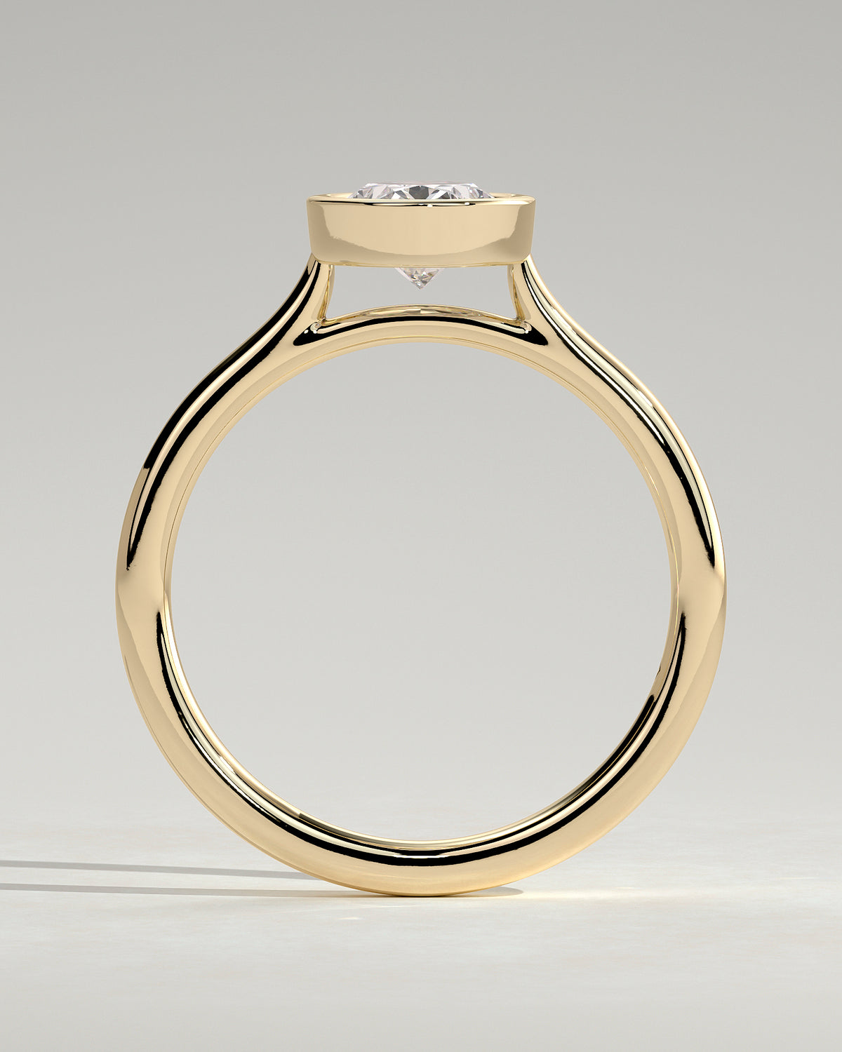 MET 0151 - 1 ct center stone - 18k Yellow Gold source reference - setting detail view