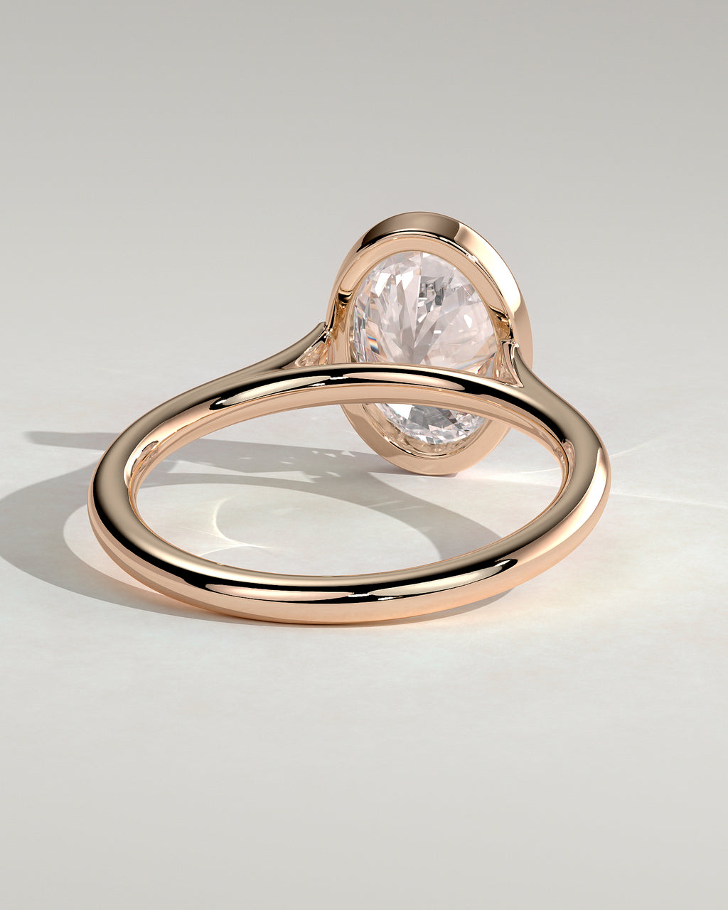 MET 0151 - 2 ct center stone - 18k Rose Gold source reference - setting detail view
