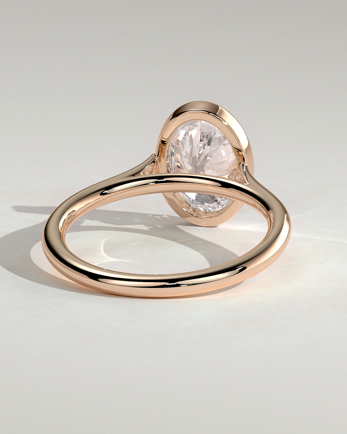 MET 0151 - 2 ct center stone - 18k Rose Gold source reference - setting detail view