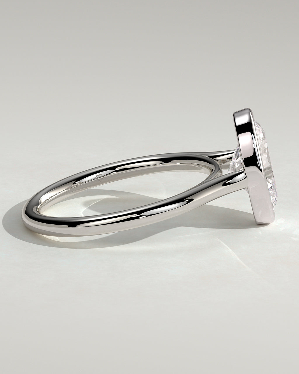 MET 0151 - 2 ct center stone - 18k White Gold source reference - setting detail view