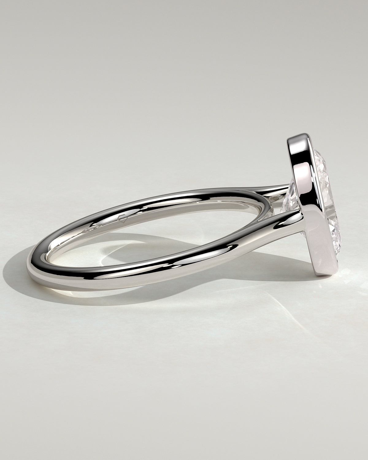 MET 0151 - 2 ct center stone - 18k White Gold source reference - setting detail view