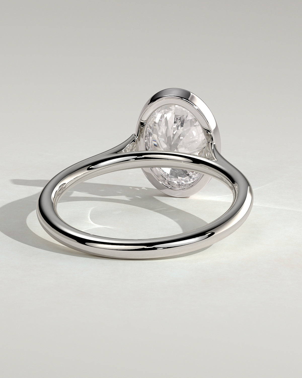 MET 0151 - 2 ct center stone - 18k White Gold source reference - setting detail view