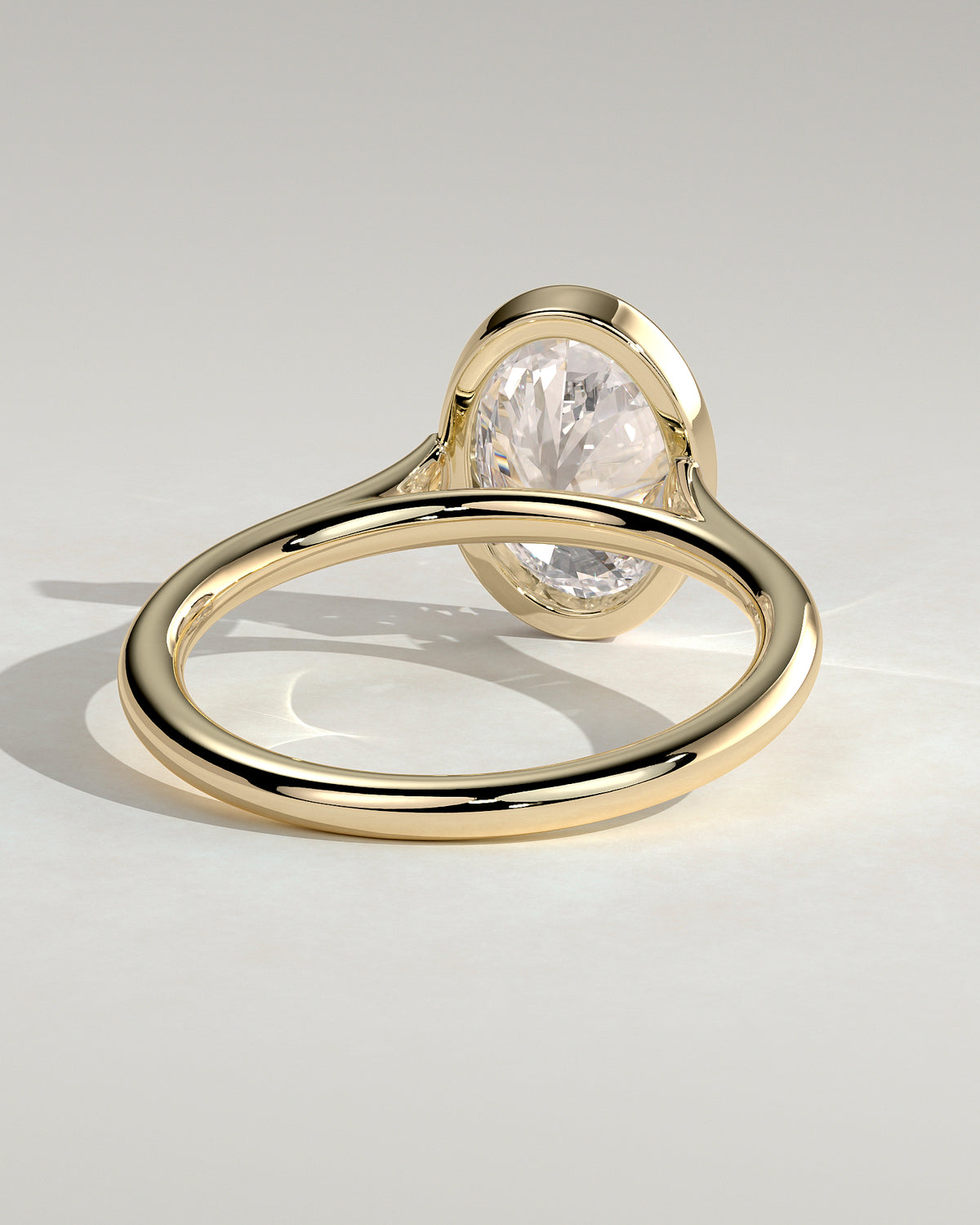 MET 0151 - 2 ct center stone - 18k Yellow Gold source reference - setting detail view
