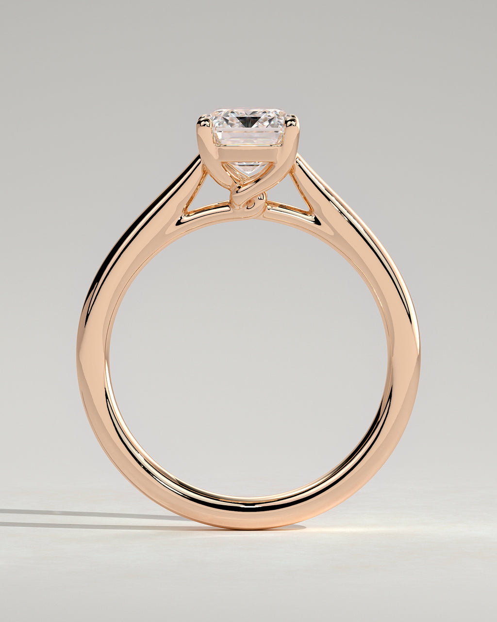 MET 0163 - 2 ct center stone - 18k Rose Gold source reference - setting detail view