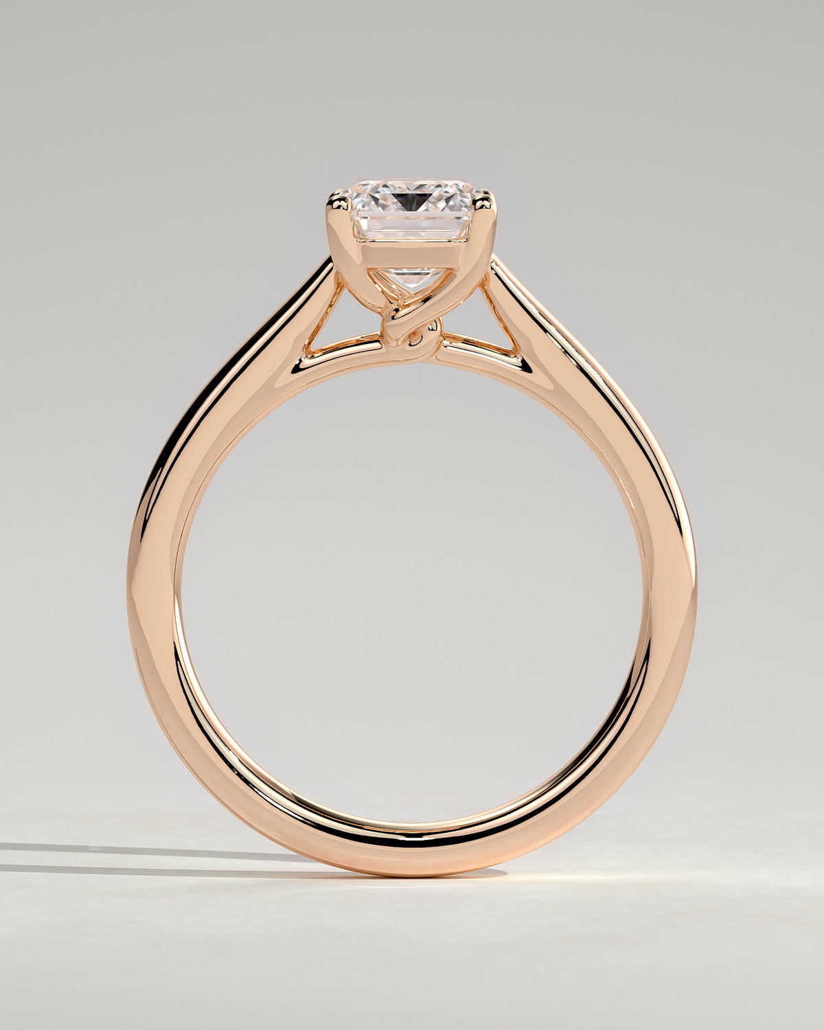 MET 0163 - 2 ct center stone - 18k Rose Gold source reference - setting detail view