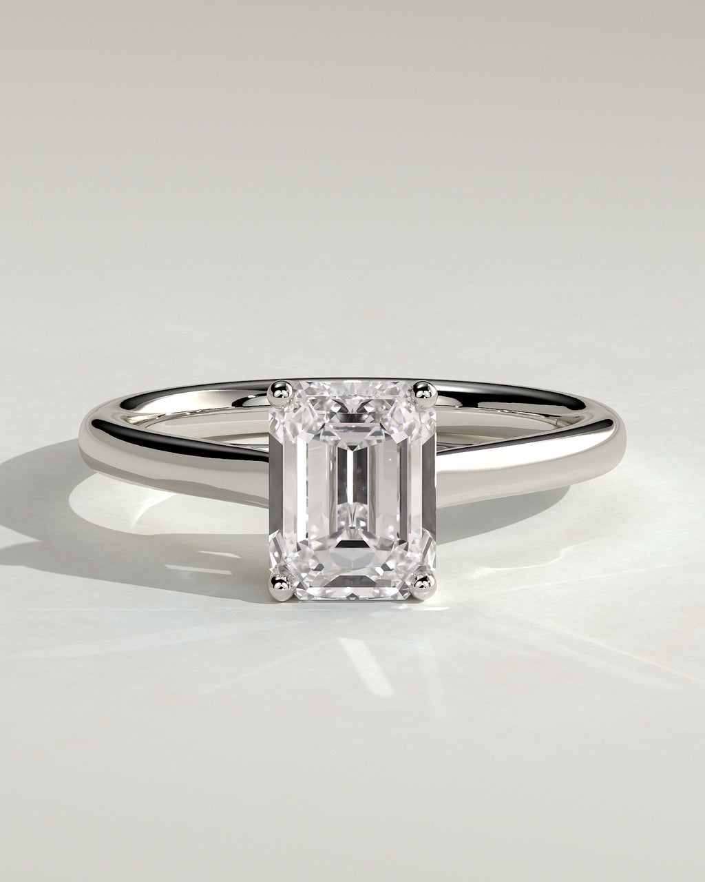 MET 0163 - 2 ct center stone - 18k White Gold source reference - front view