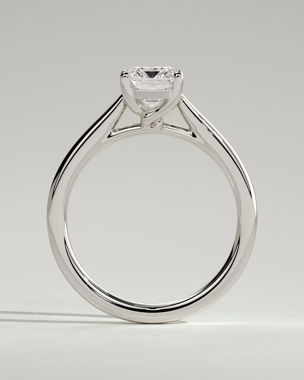 MET 0163 - 2 ct center stone - 18k White Gold source reference - setting detail view