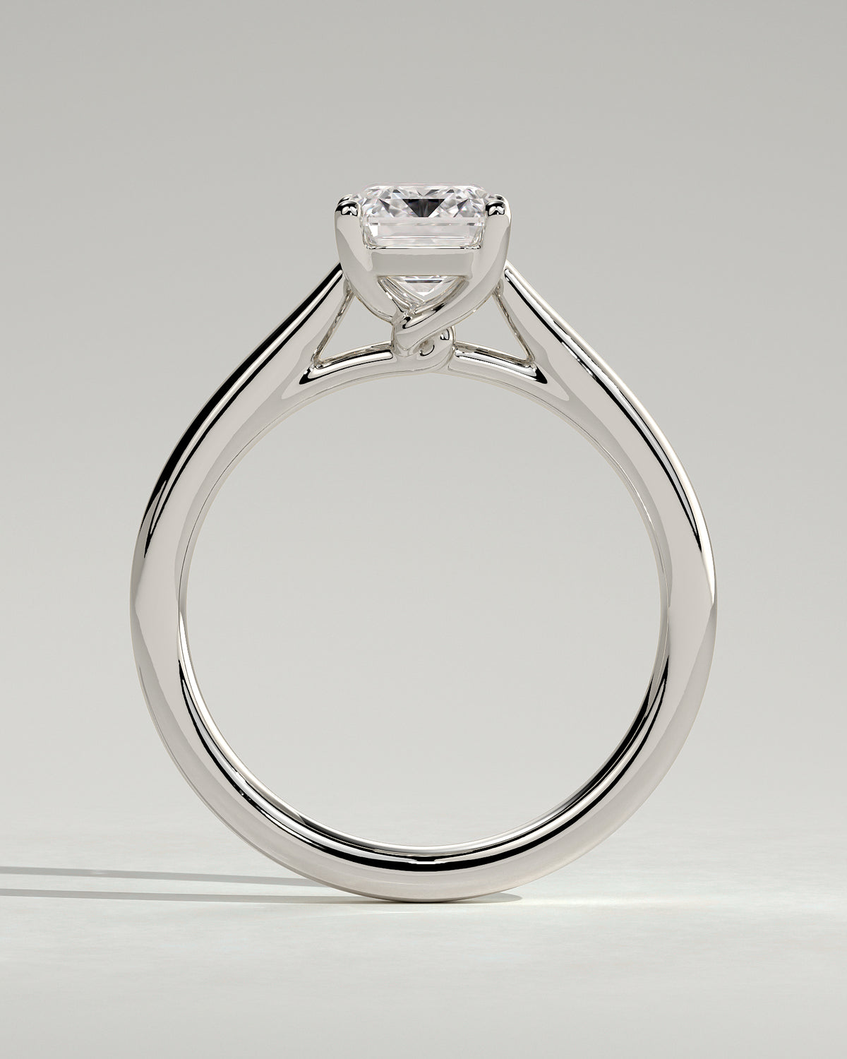 MET 0163 - 2 ct center stone - 18k White Gold source reference - setting detail view