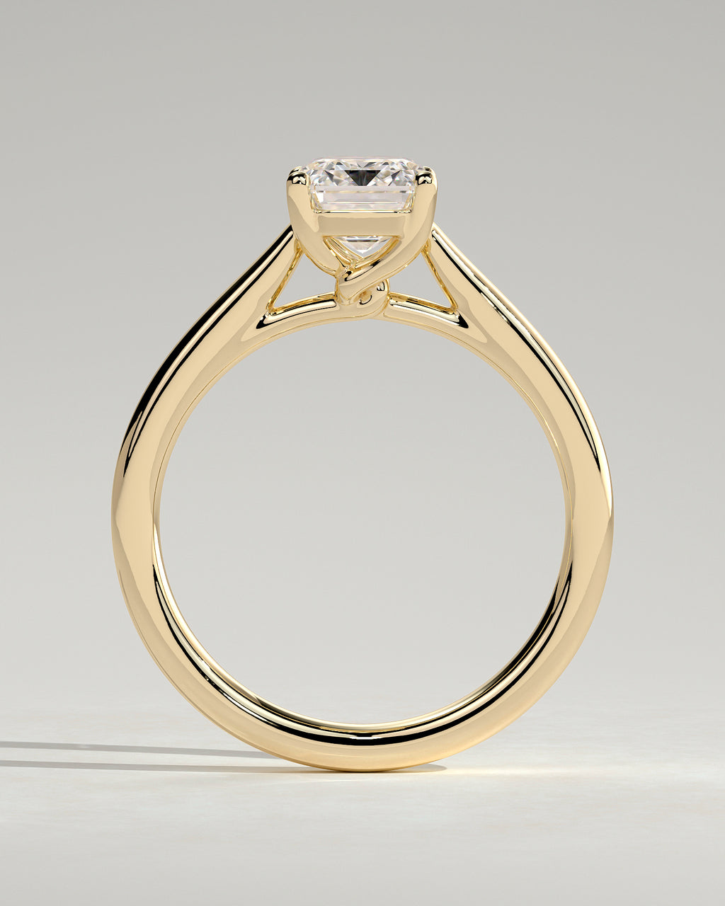 MET 0163 - 2 ct center stone - 18k Yellow Gold source reference - setting detail view