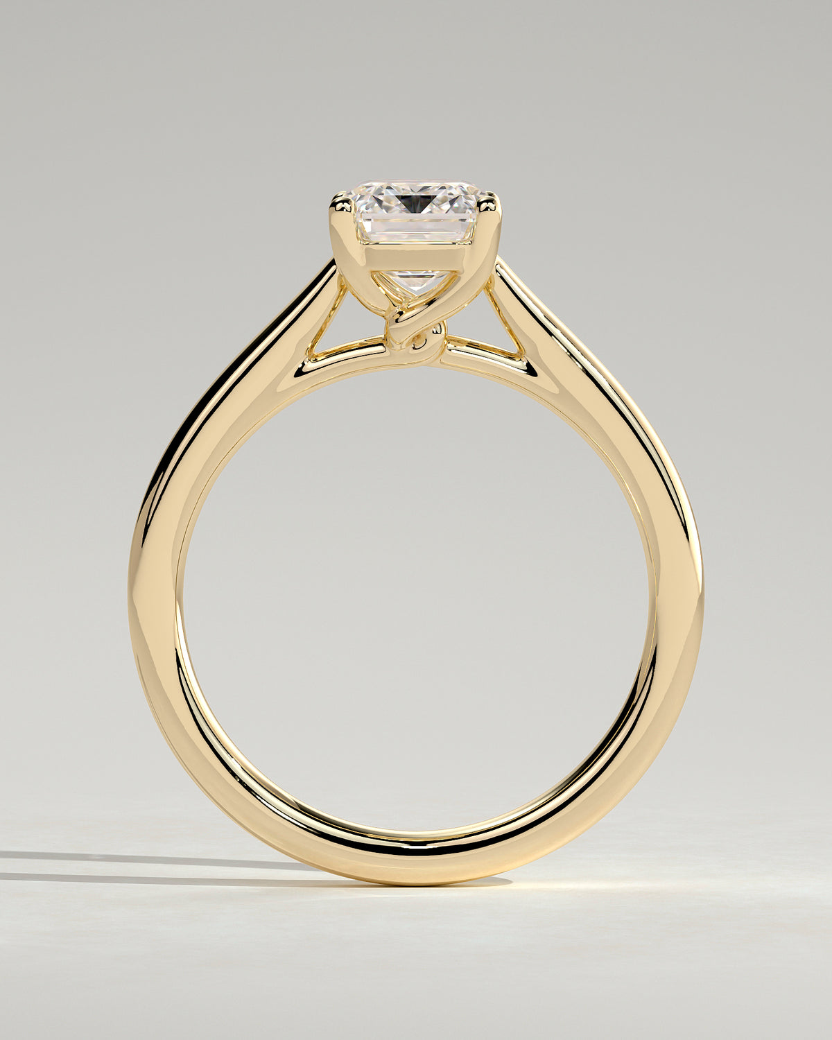 MET 0163 - 2 ct center stone - 18k Yellow Gold source reference - setting detail view