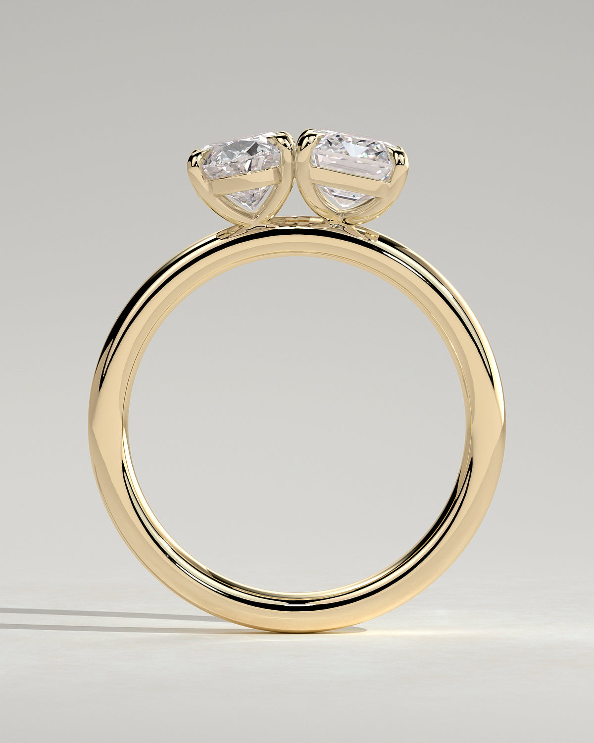 MET 0173 - 2 ct center stone - 18k Yellow Gold source reference - setting detail view