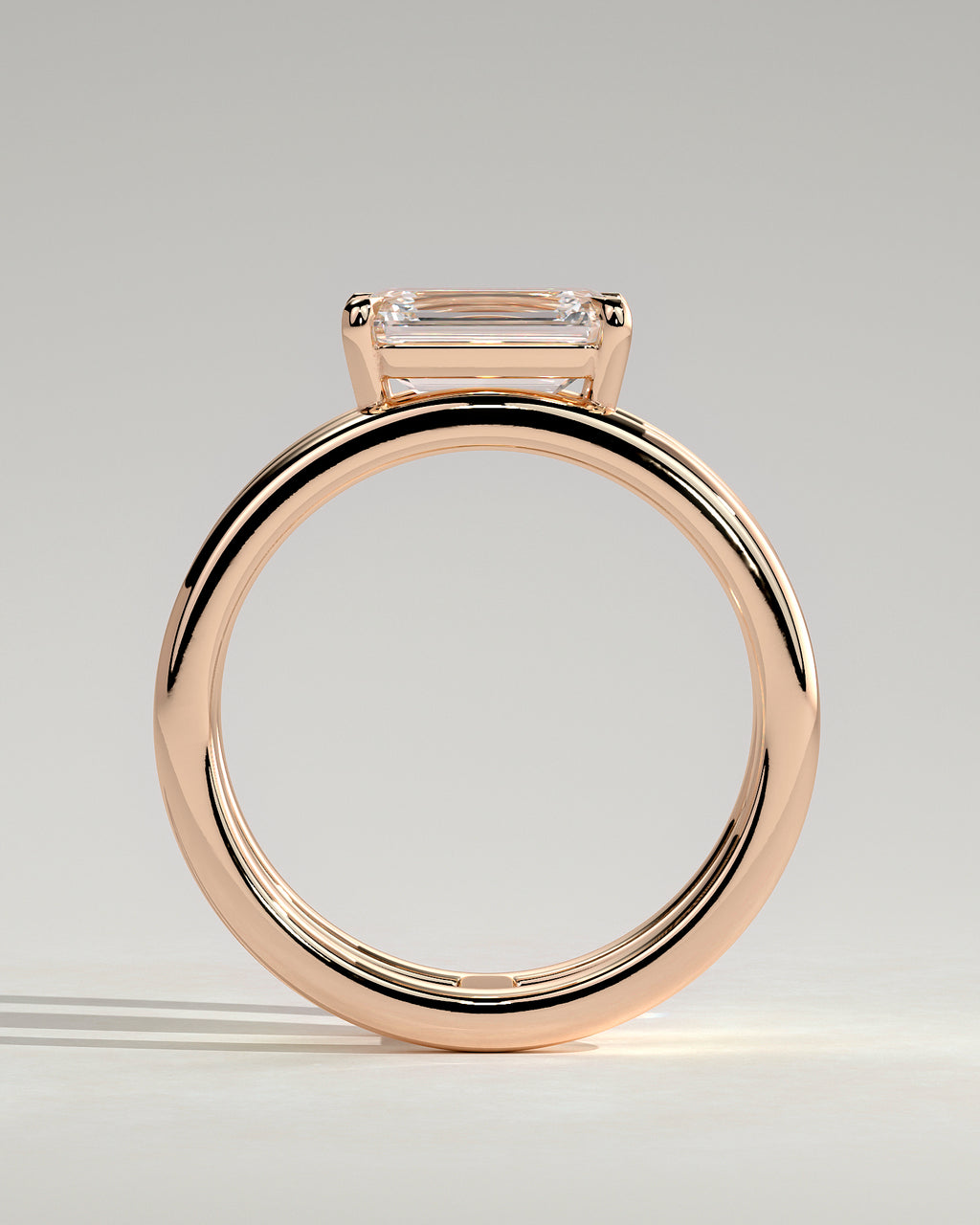 MET 0179 - 2 ct center stone - 18k Rose Gold source reference - setting detail view