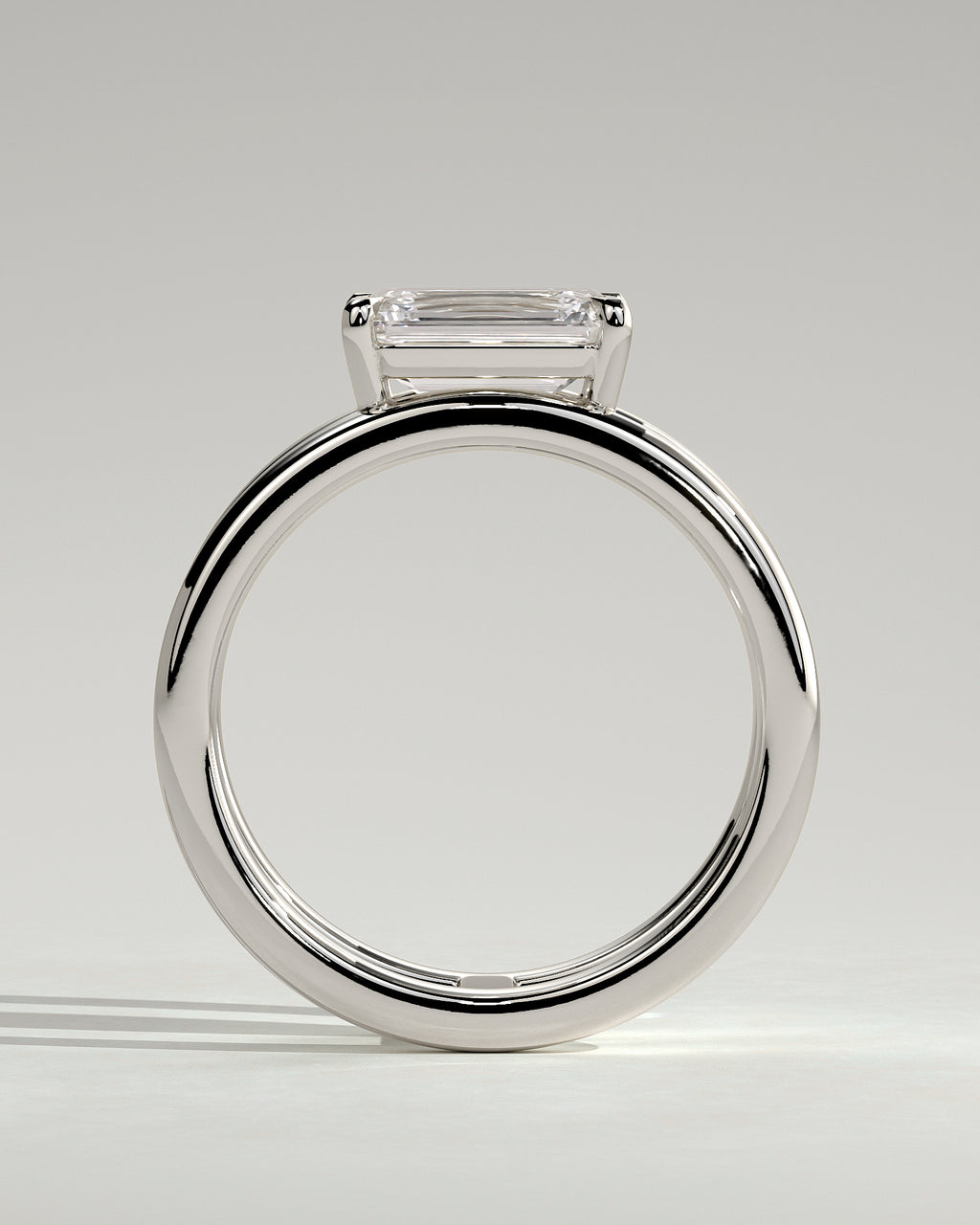 MET 0179 - 2 ct center stone - 18k White Gold source reference - setting detail view