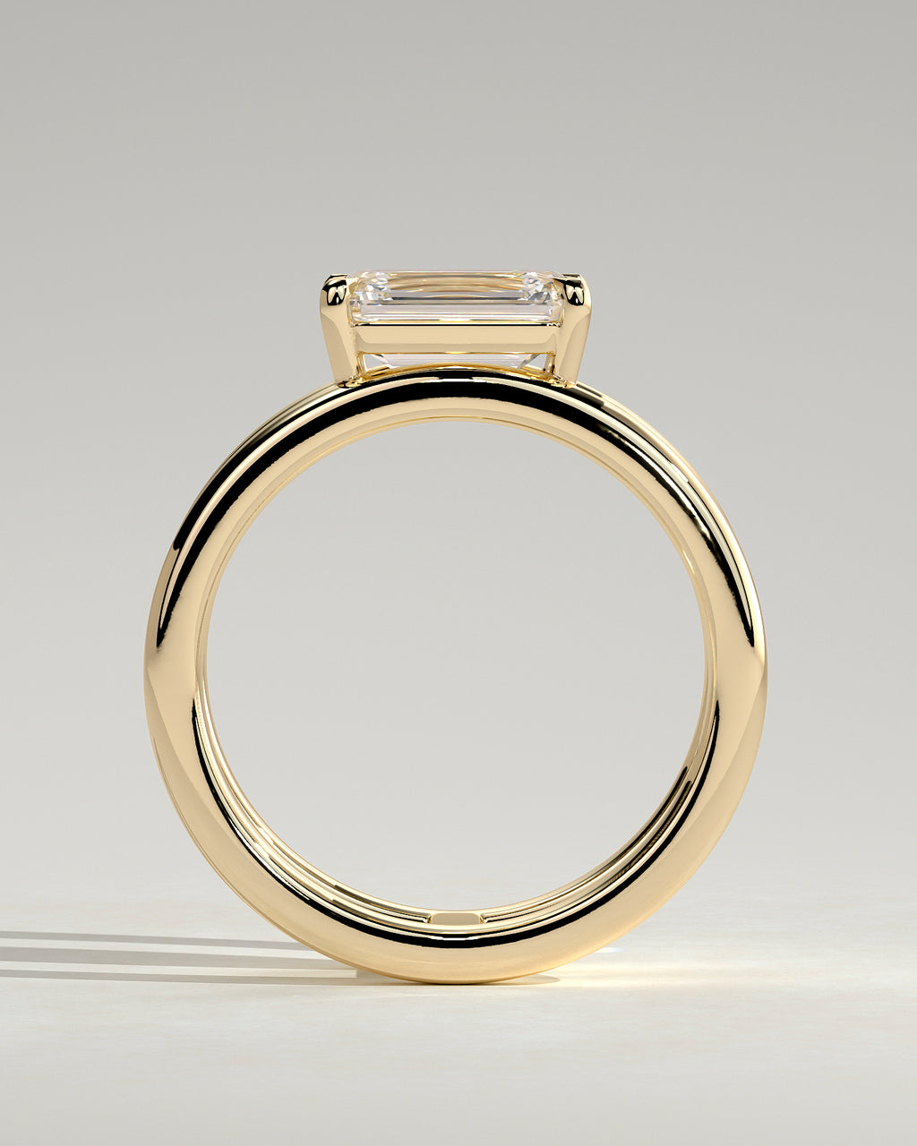 MET 0179 - 2 ct center stone - 18k Yellow Gold source reference - setting detail view