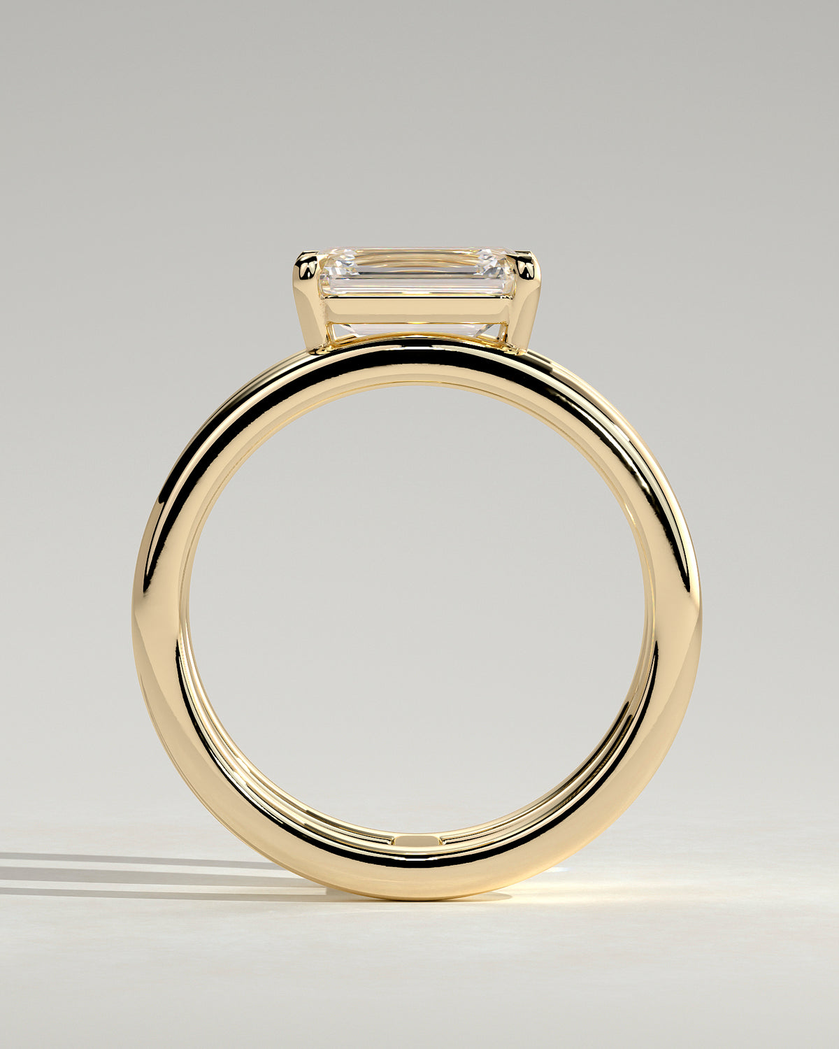 MET 0179 - 2 ct center stone - 18k Yellow Gold source reference - setting detail view