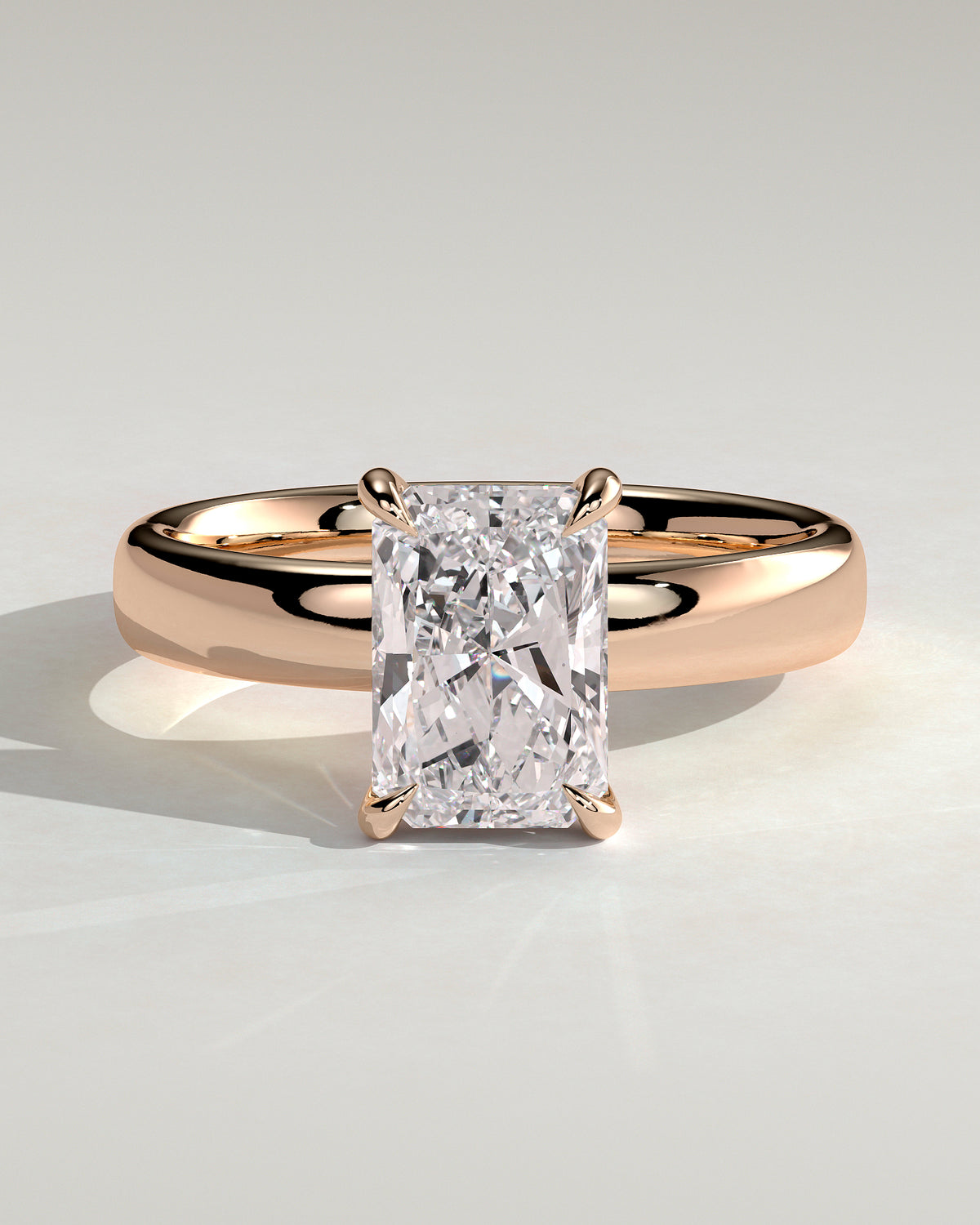 MET 0184 - 2 ct center stone - 18k Rose Gold source reference - front view