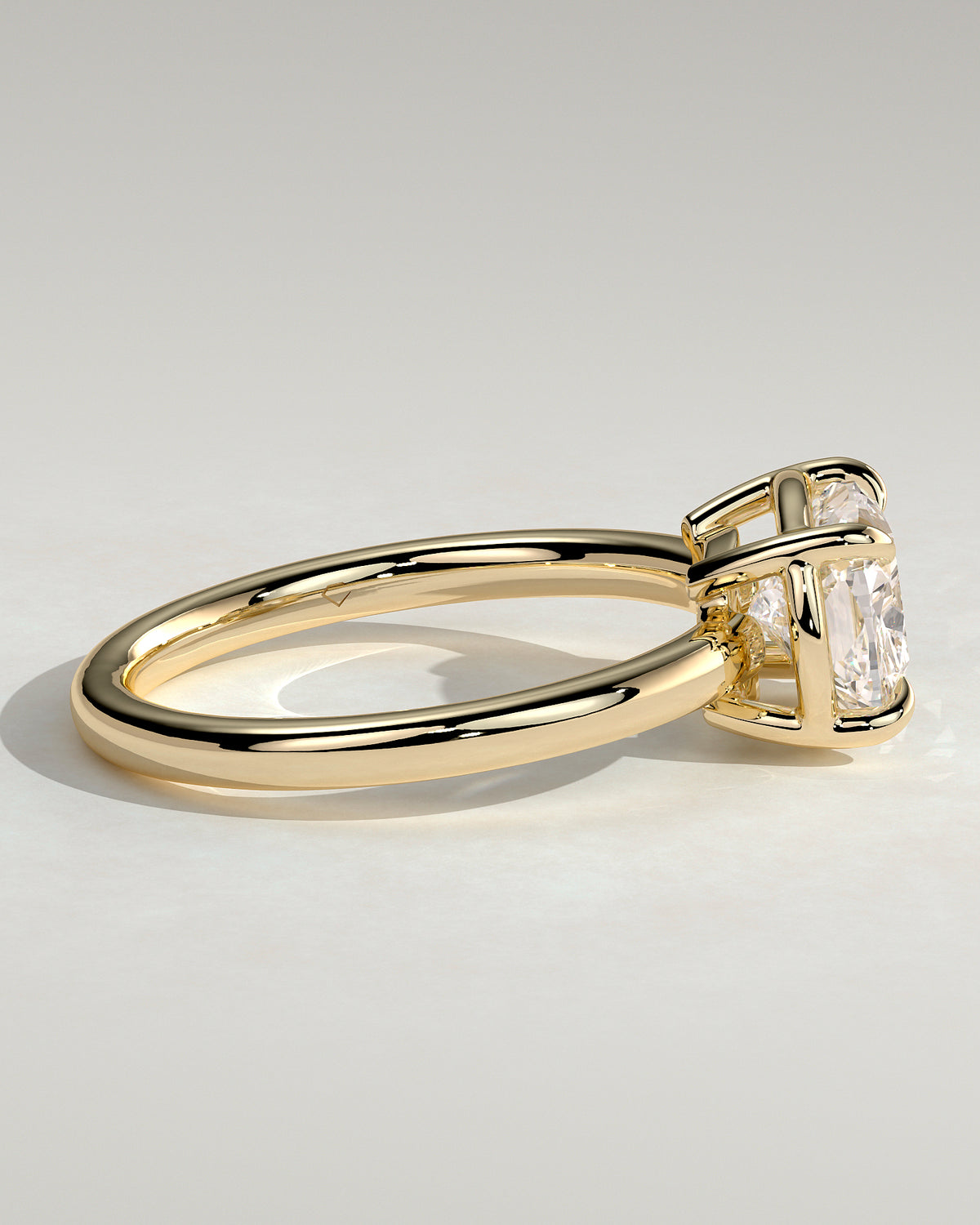 MET 0189 - 2 ct center stone - 18k Yellow Gold source reference - setting detail view