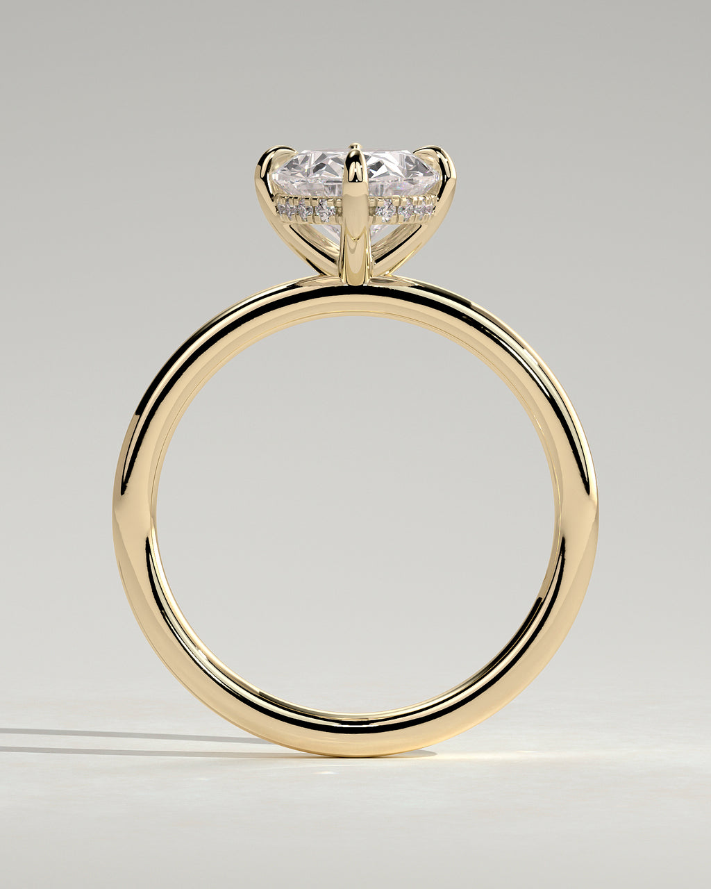 MET 0191 - 2 ct center stone - 18k Yellow Gold source reference - setting detail view
