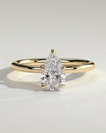 MET 0201 - 1 ct center stone - 18k Yellow Gold source reference - front view