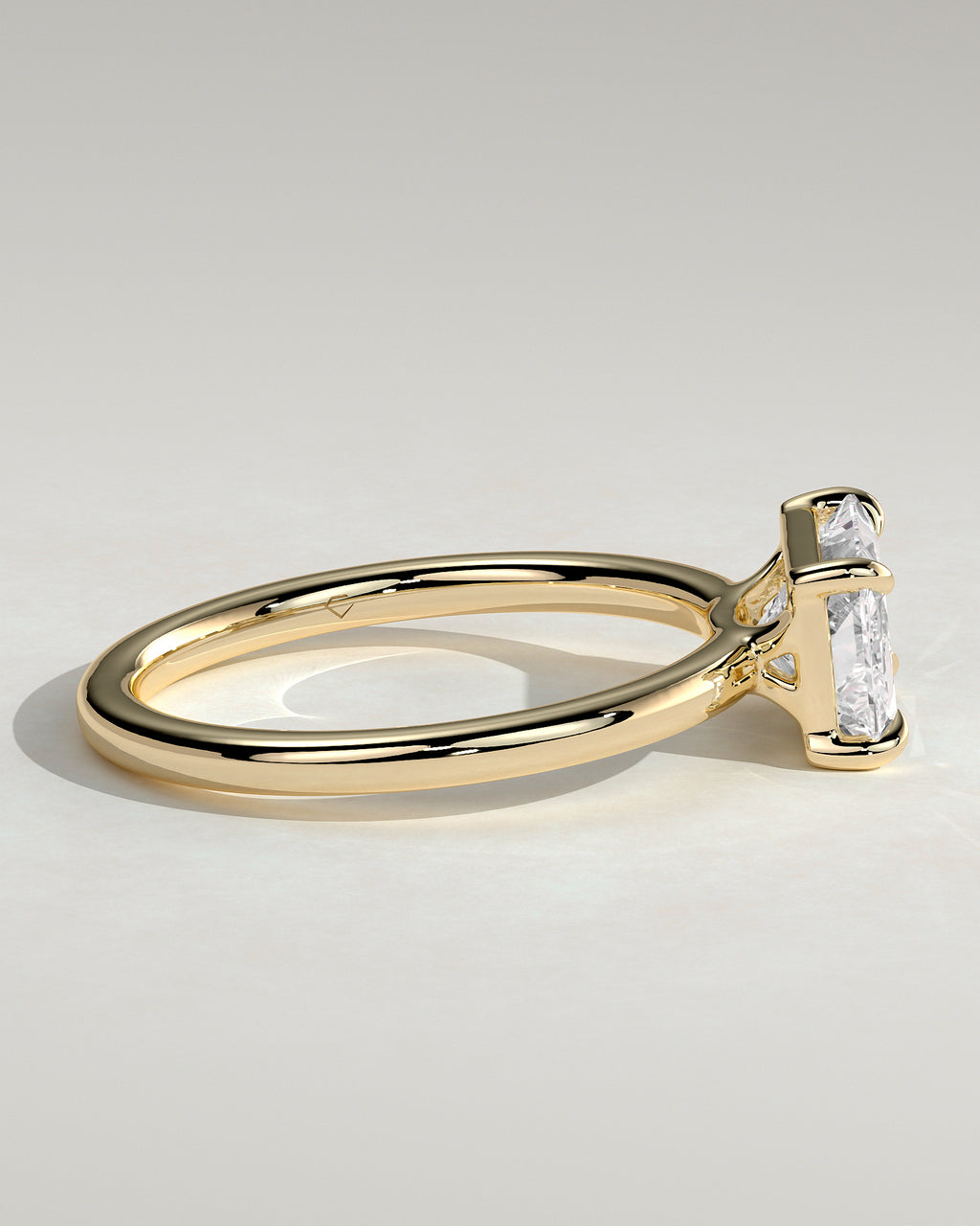 MET 0203 - 2 ct center stone - 18k Yellow Gold source reference - setting detail view