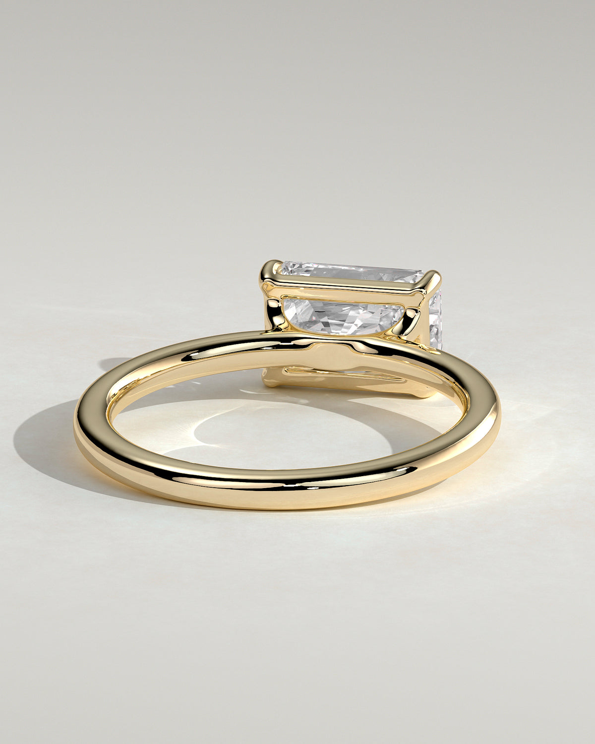 MET 0203 - 2 ct center stone - 18k Yellow Gold source reference - setting detail view