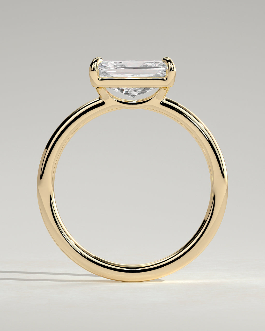 MET 0203 - 2 ct center stone - 18k Yellow Gold source reference - setting detail view