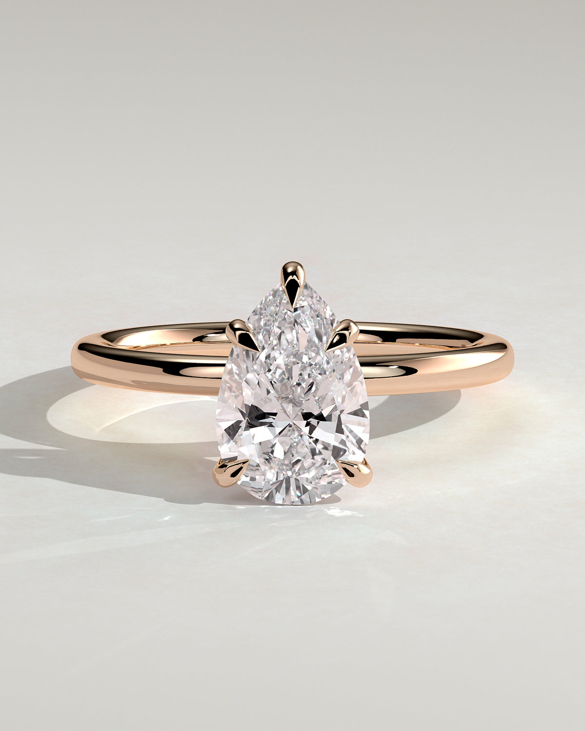 MET 0206 - 2 ct center stone - 18k Rose Gold source reference - front view