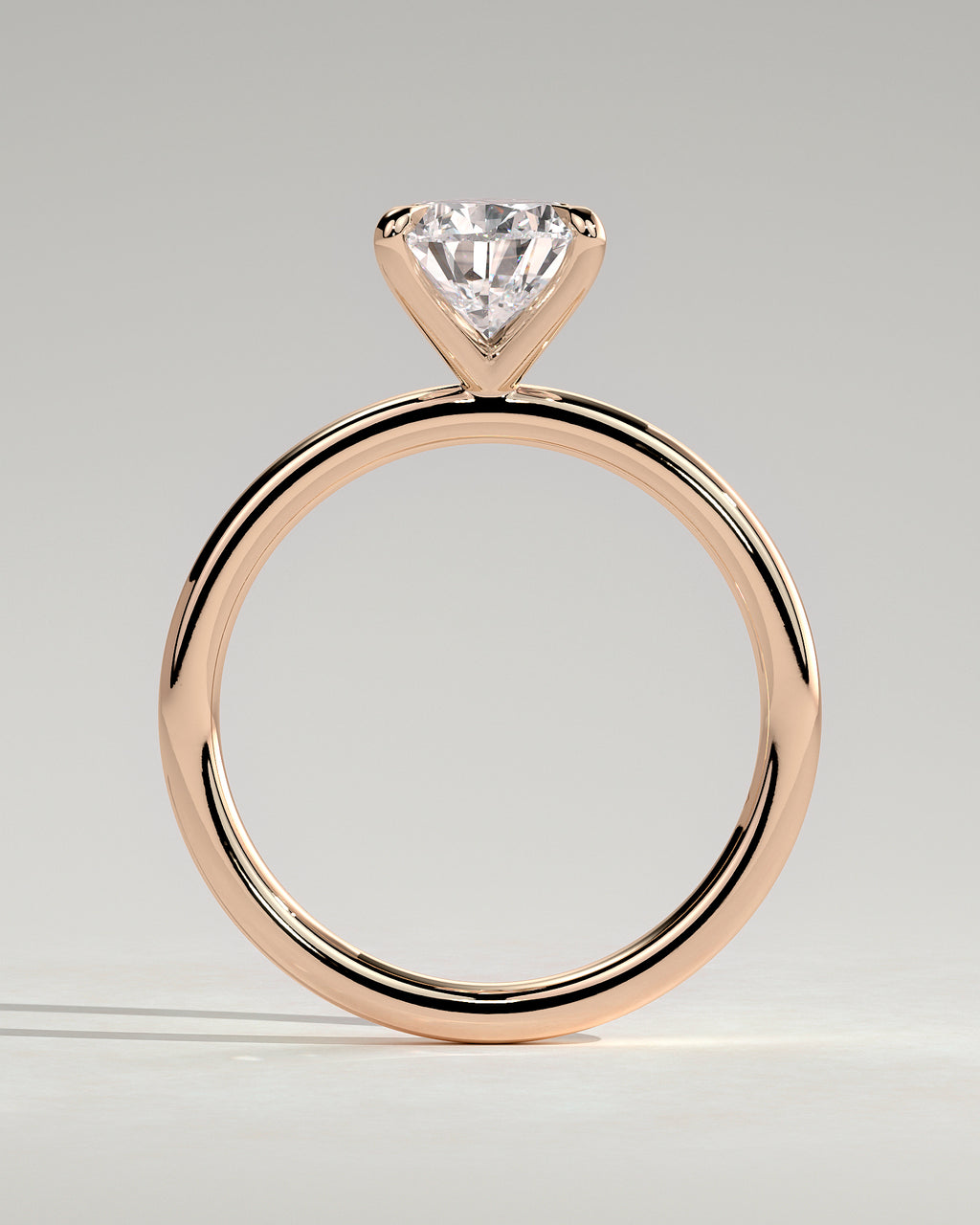 MET 0206 - 2 ct center stone - 18k Rose Gold source reference - setting detail view