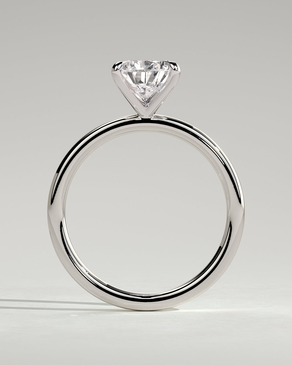 MET 0206 - 2 ct center stone - 18k White Gold source reference - setting detail view