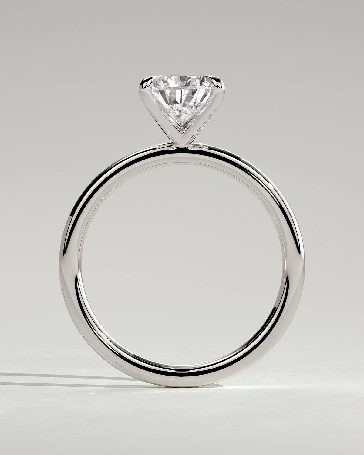 MET 0206 - 2 ct center stone - 18k White Gold source reference - setting detail view