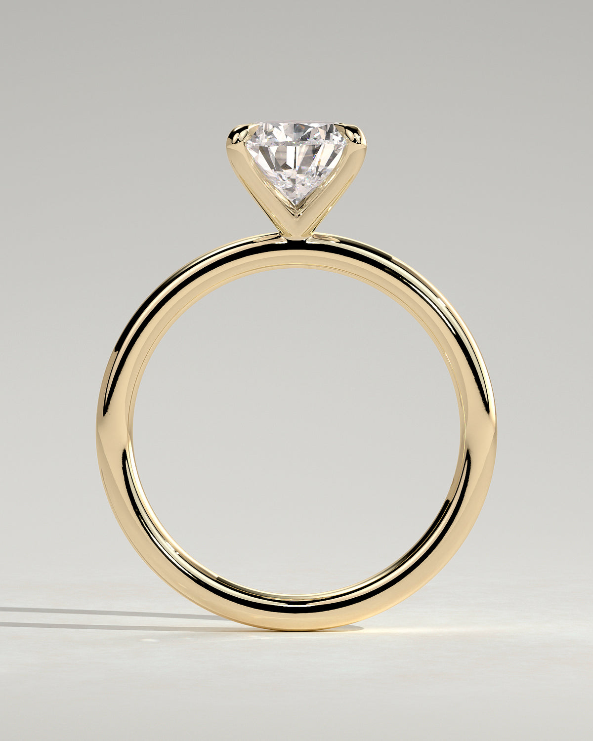 MET 0206 - 2 ct center stone - 18k Yellow Gold source reference - setting detail view