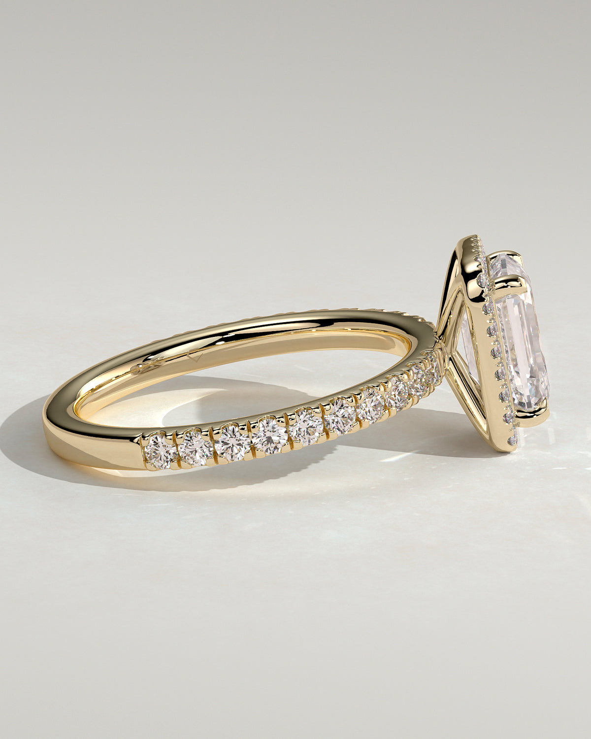 MET 0210 - 2 ct center stone - 18k Yellow Gold source reference - product detail view
