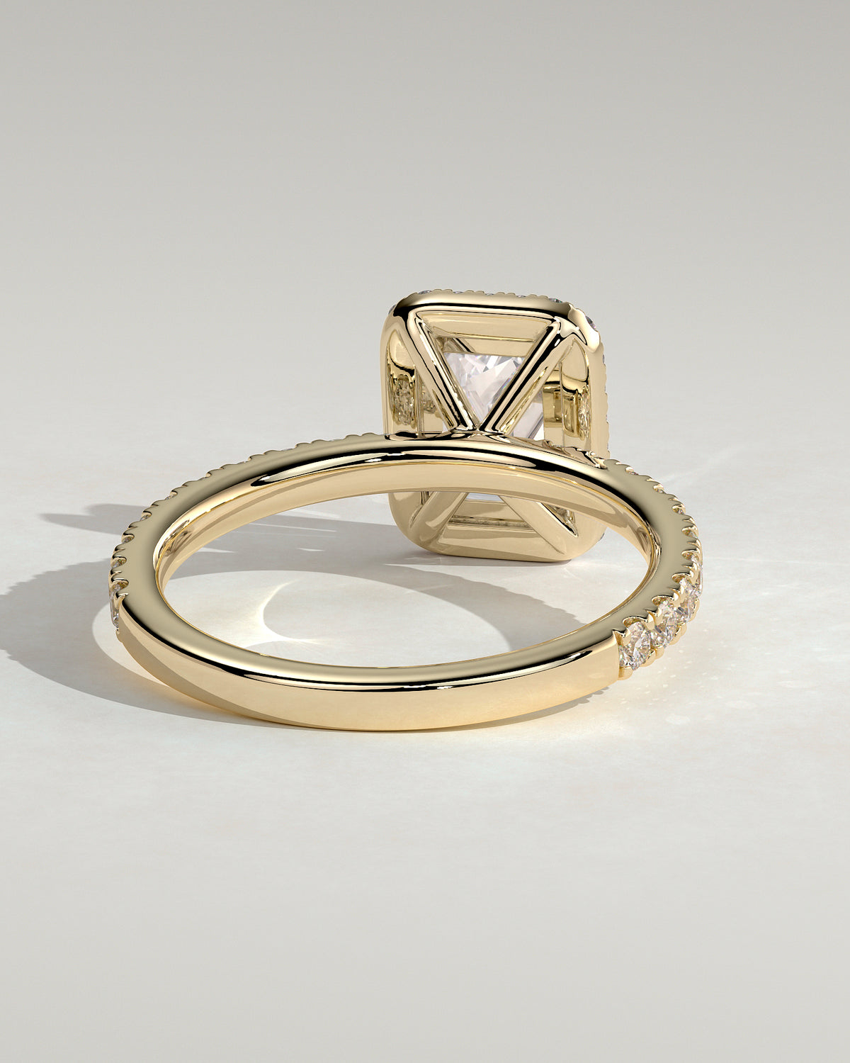 MET 0210 - 2 ct center stone - 18k Yellow Gold source reference - product detail view