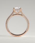 MET 0217 - 2 ct center stone - 18k Rose Gold source reference - setting detail view
