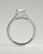MET 0217 - 2 ct center stone - 18k White Gold source reference - setting detail view