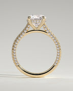 MET 0217 - 2 ct center stone - 18k Yellow Gold source reference - setting detail view