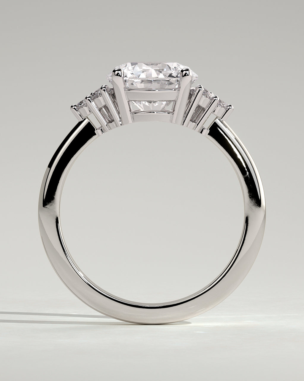 MET 0224 - 2 ct center stone - 18k White Gold source reference - setting detail view